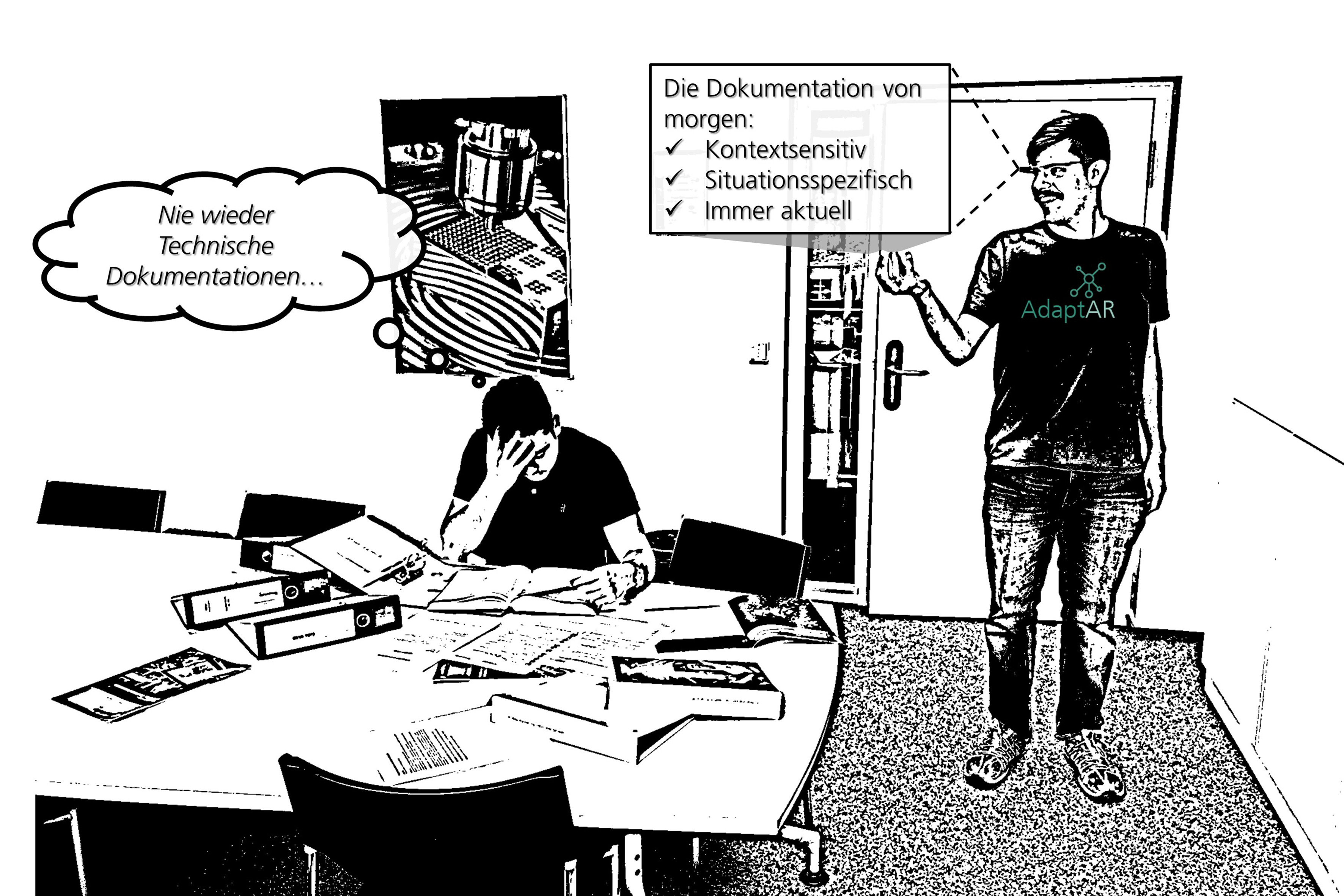 Zwei Männer in einem Büro